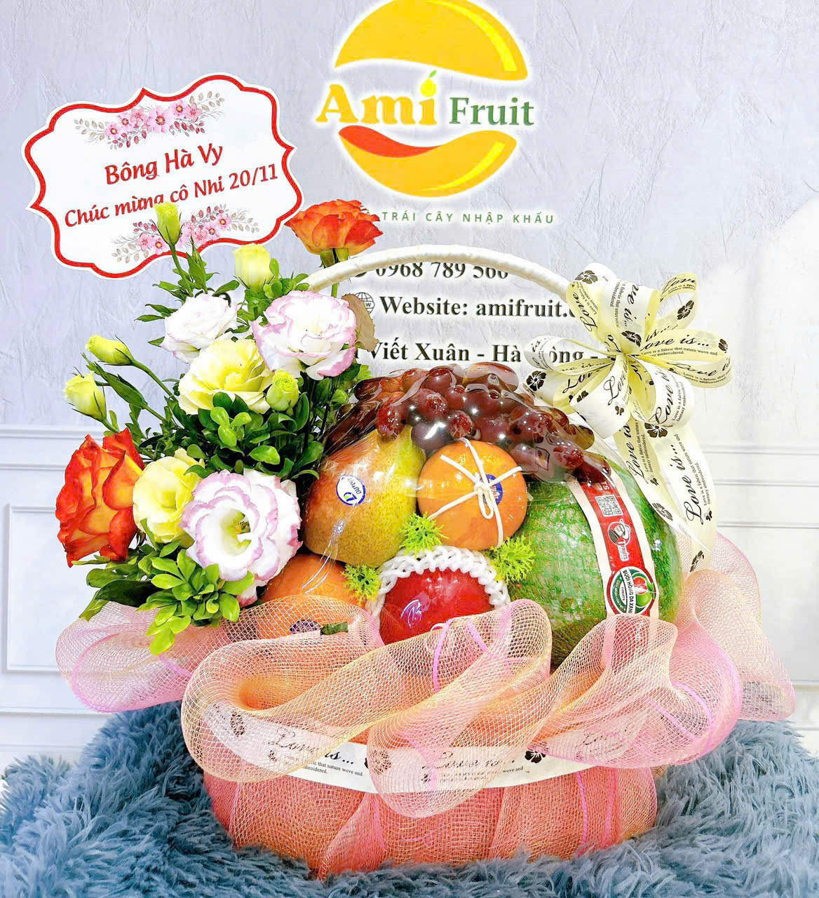giỏ hoa quả nhập khẩu
