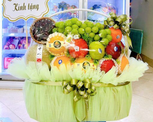 giỏ hoa quả nhập khẩu cao cấp