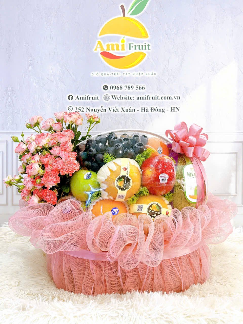 giỏ hoa quả nhập khẩu