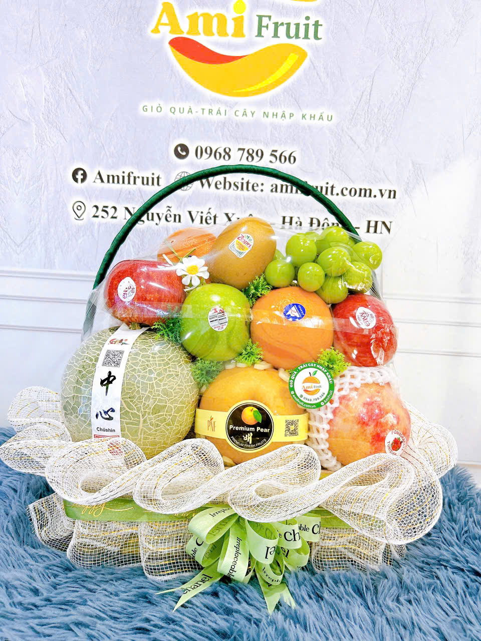 giỏ hoa quả nhập khẩu tươi ngon giá rẻ