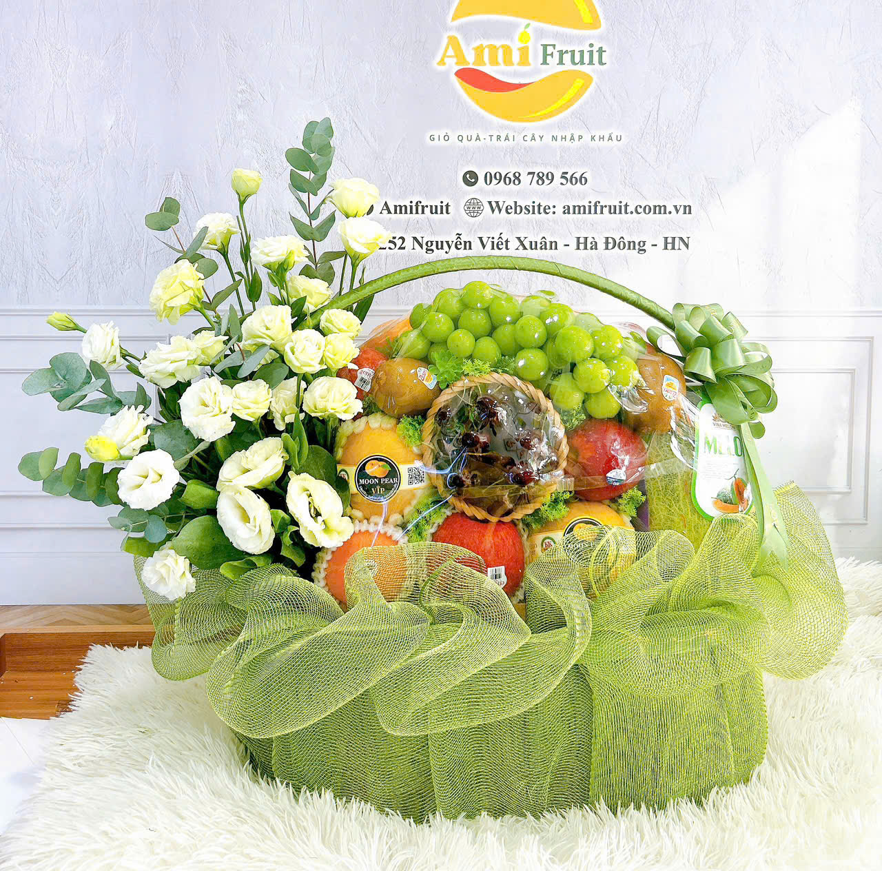 lãng hoa quả nhập khẩu, giỏ trái cây